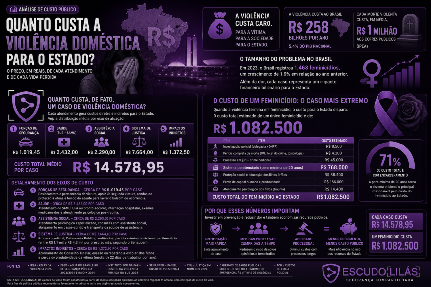 O preço, em reais, de cada atendimento e de cada vida perdida